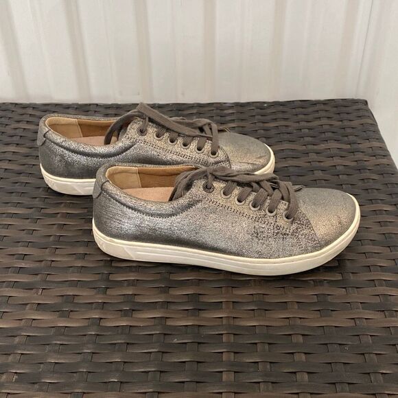 Birkenstock Arren metallic silver women’s sneakers, size 36 - Picture 1 of 7